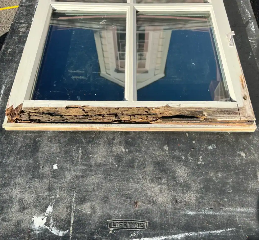 Before Wood Window Repair