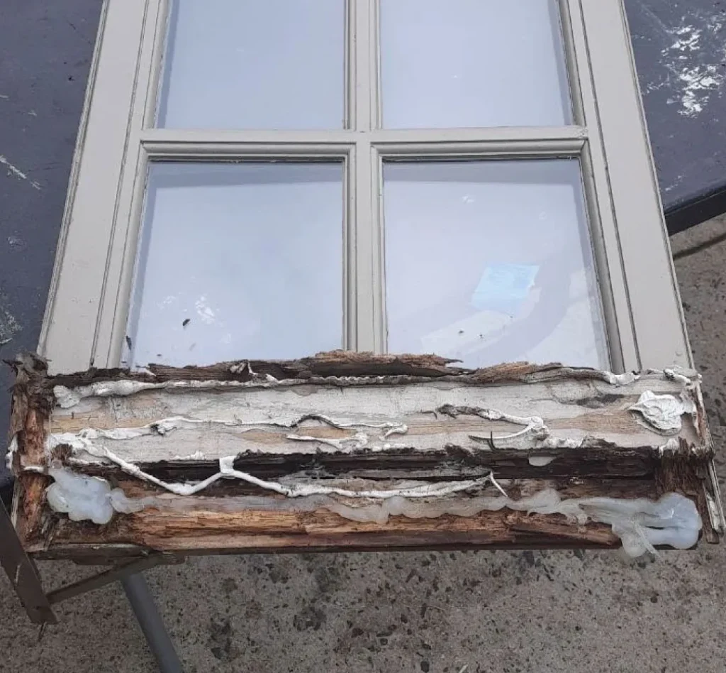Before Wood Window Restoration