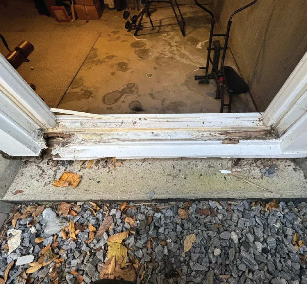 Before Wood Frame Repair
