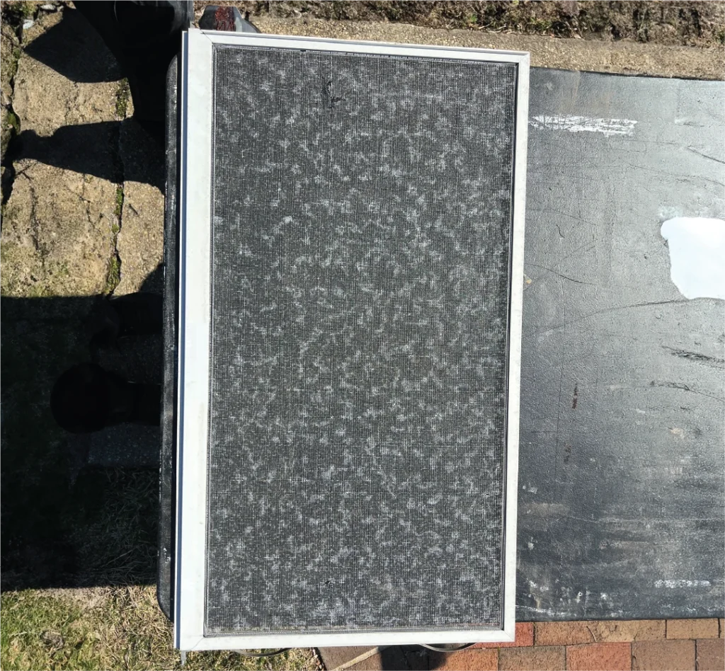 Before Window Screen Repair