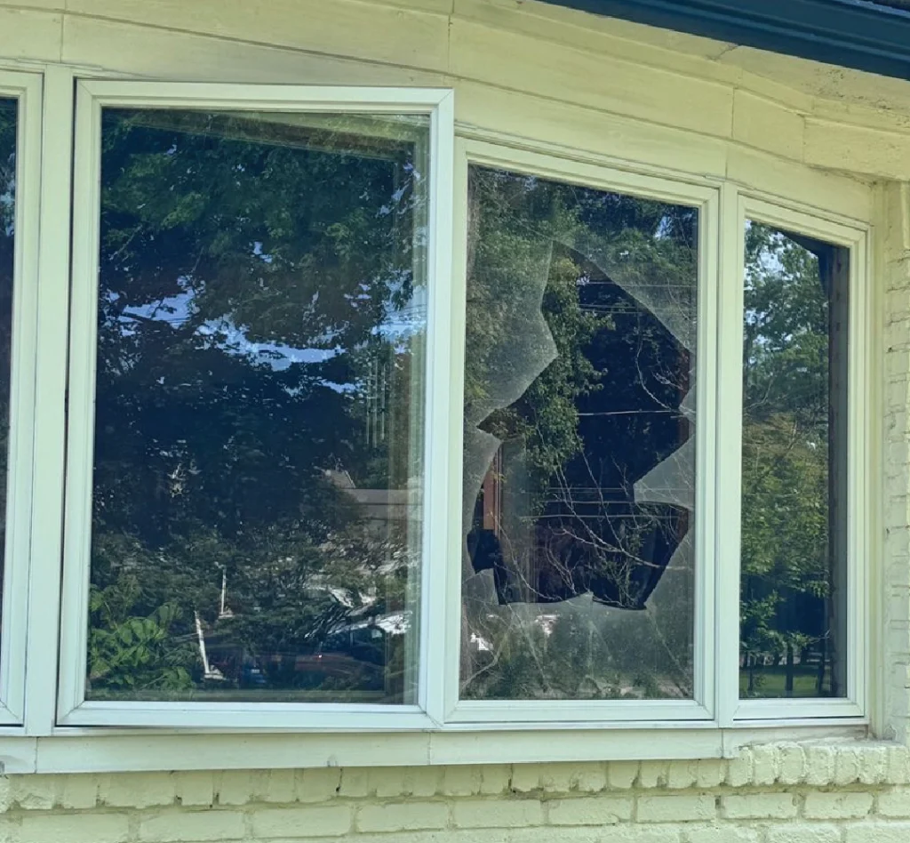 Before Window Glass Replacement