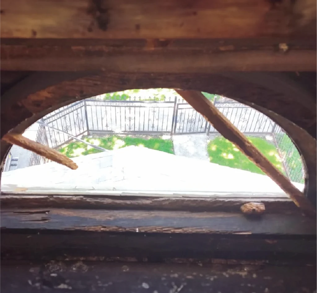 Before Wood Window Restoration