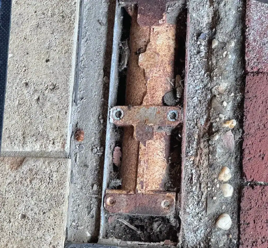 Before Storefront Door Repair