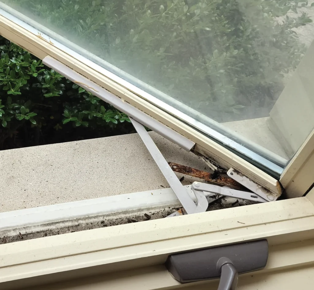 Before Wood Window Restoration