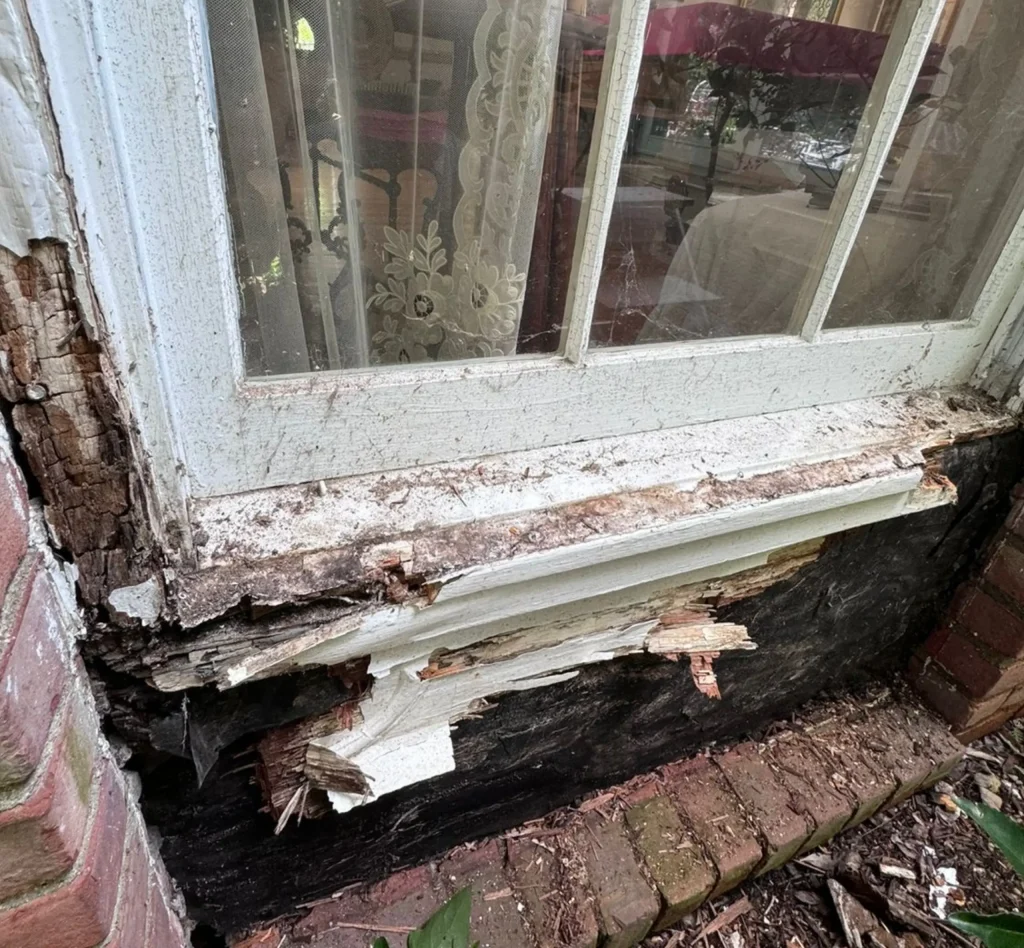 Before Rotten Window Repair