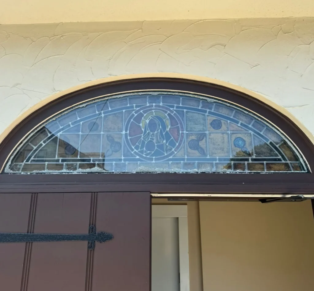Before Stained Glass Window Restoration