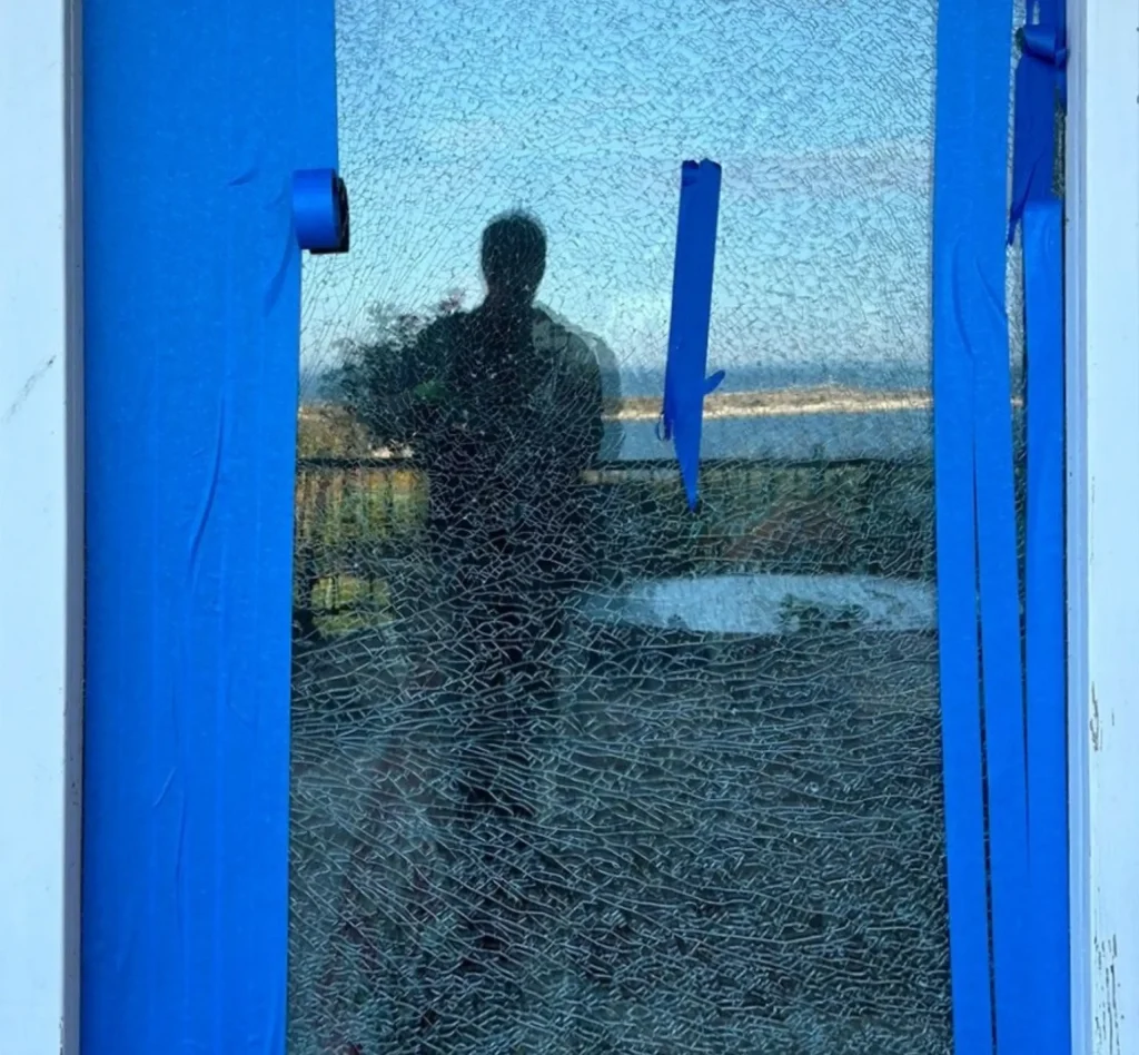 Before Window Glass Replacement