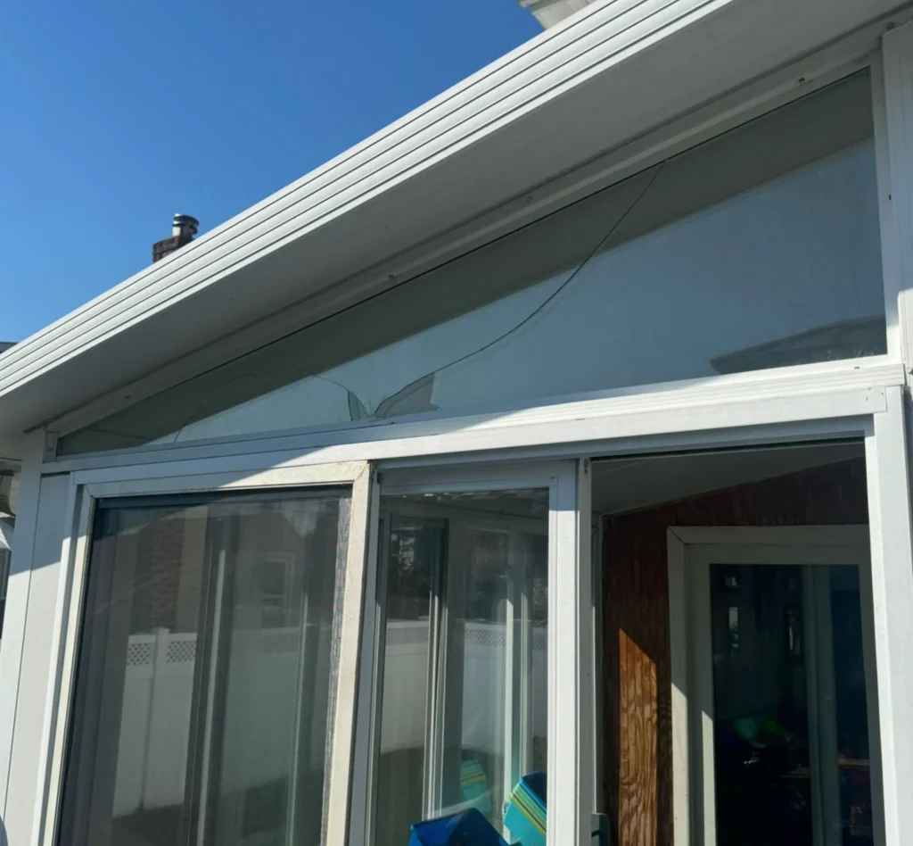 Before Custom Glass Replacement