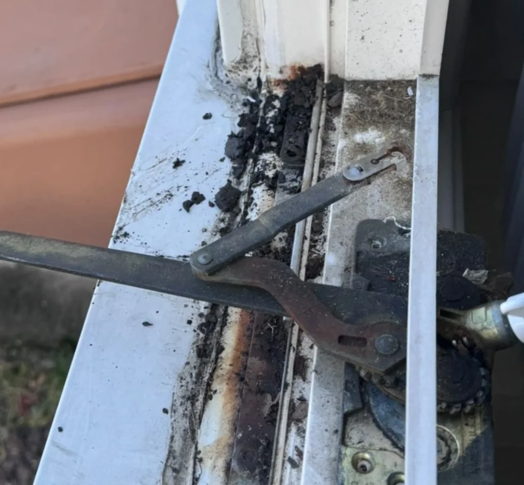 Before Window Glass Replacement