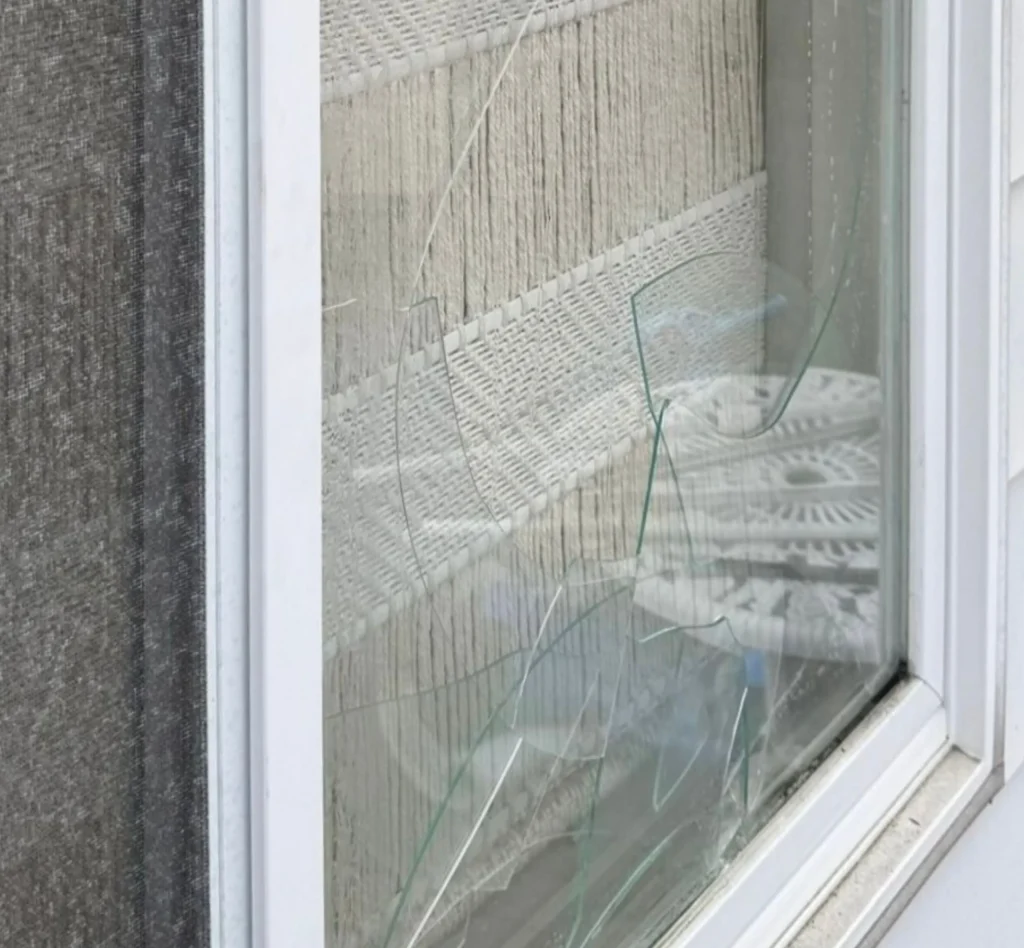 Before Window Glass Replacement