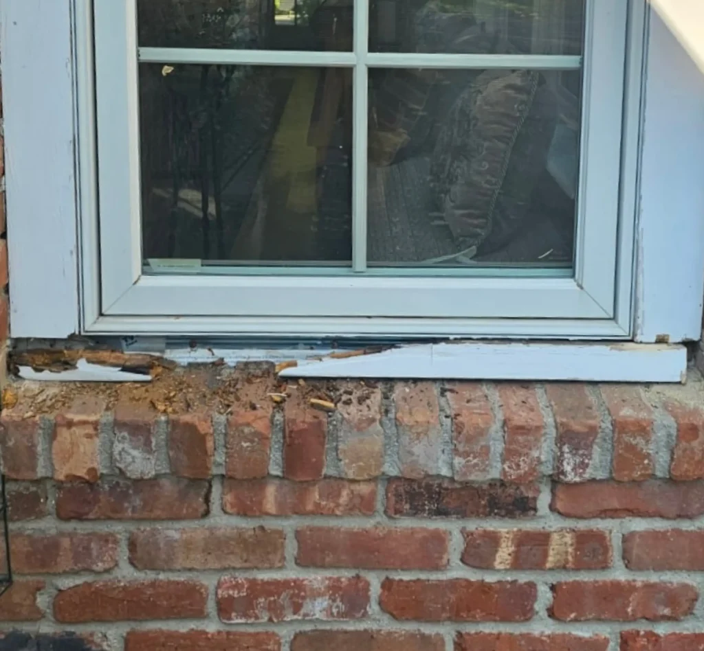 Before Wood Window Repair