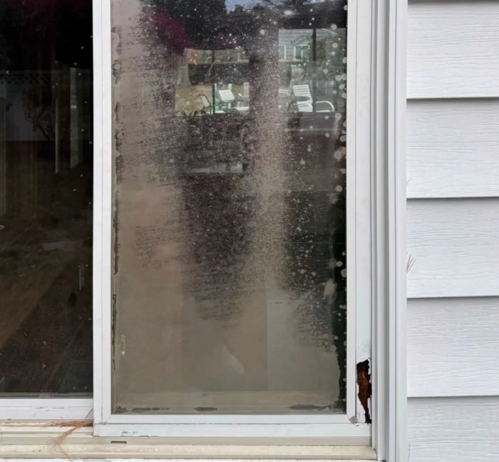 Before Rotten Window Repair & Glass Replacement