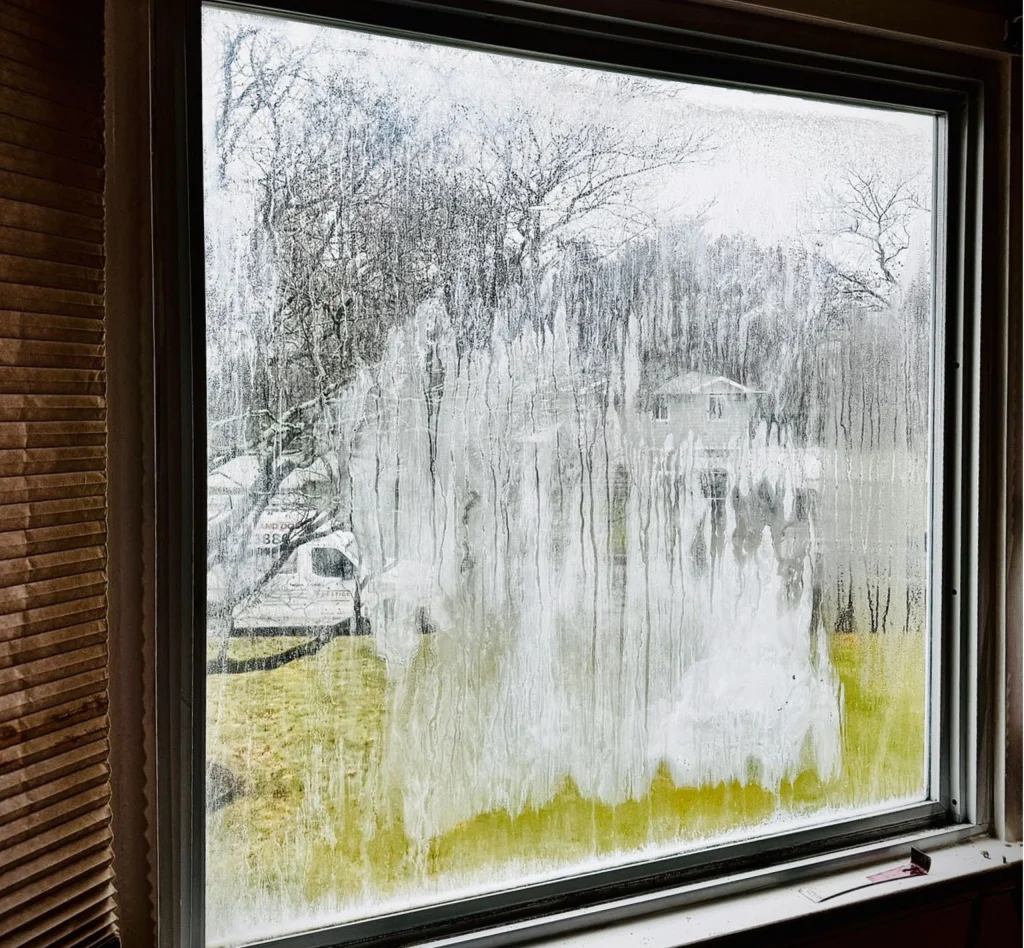 Before Foggy Window Glass Replacement