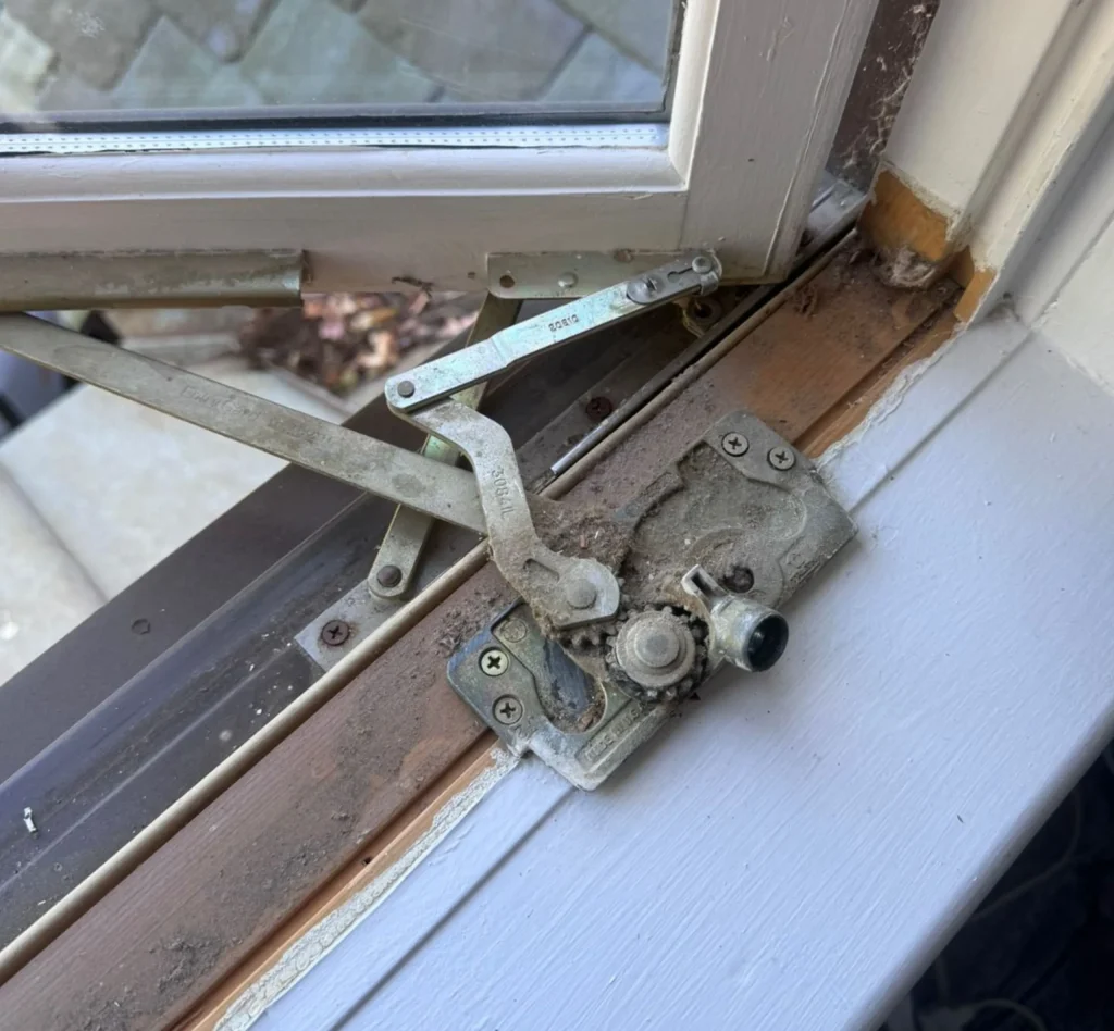 Before Window Mechanism Replacement