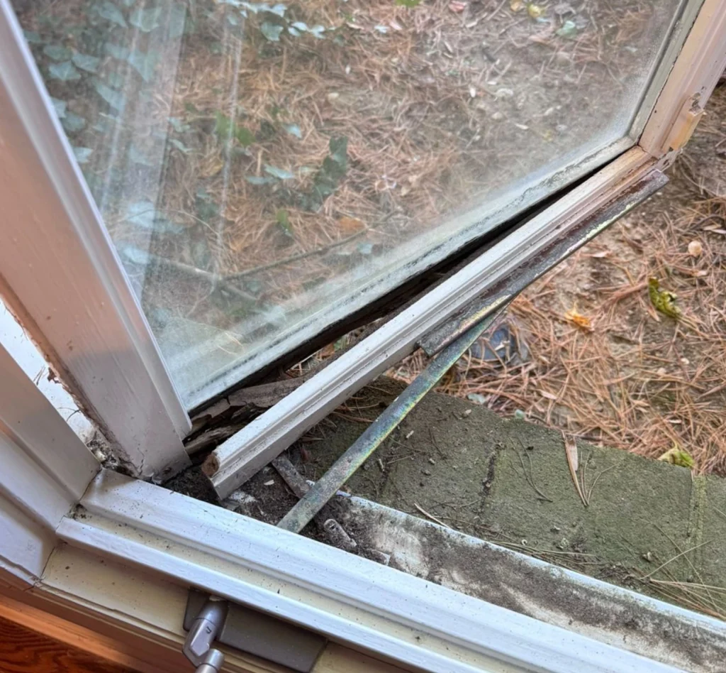 Before Wood Window Restoration