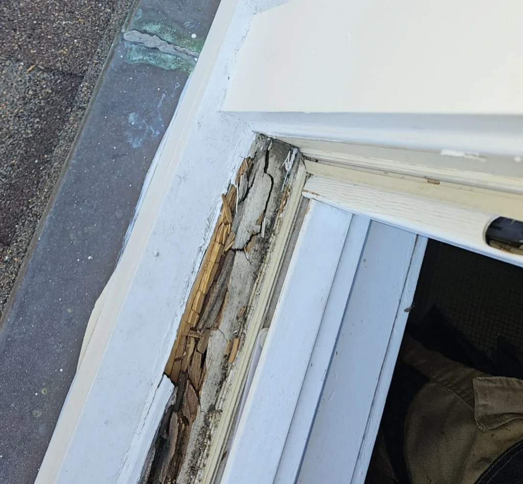 Before Wood Window Restoration