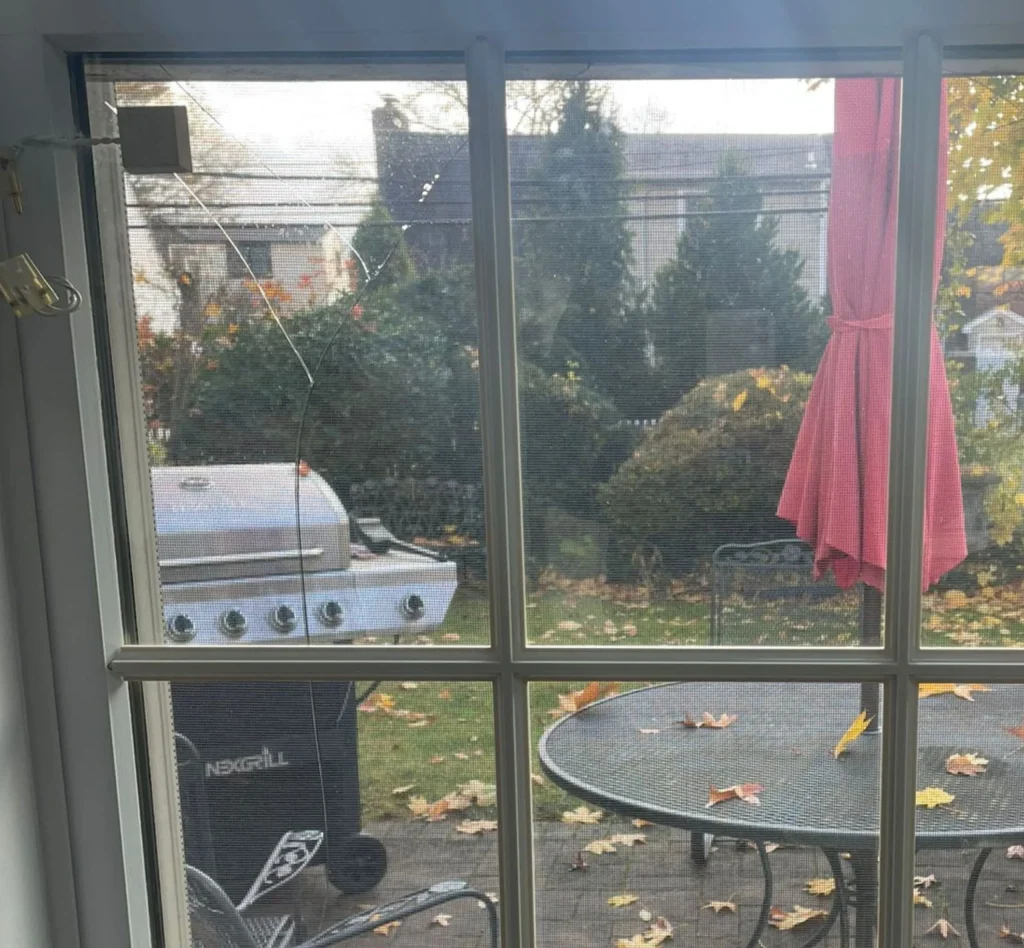 Before Window Glass Replacement