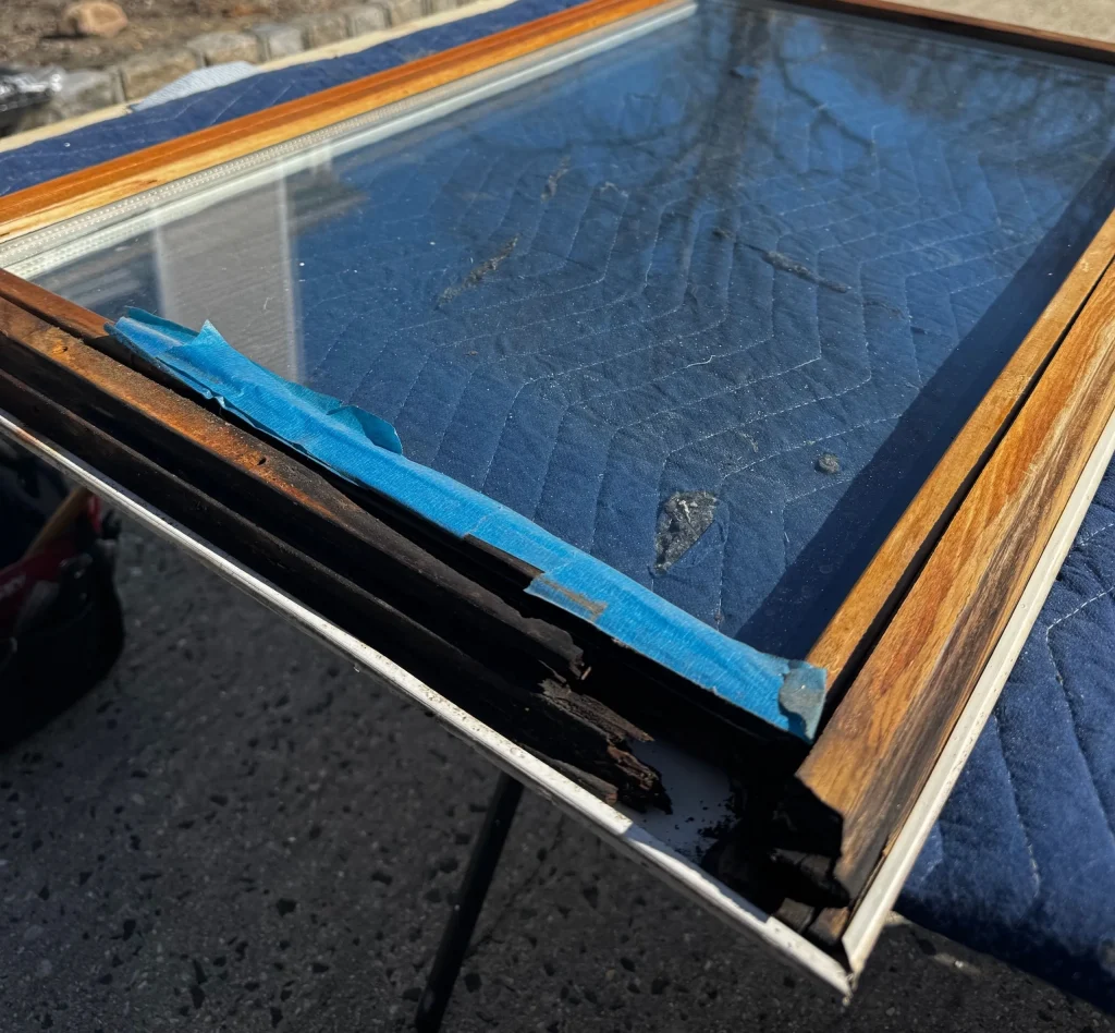Before Marvin Wood Window Restoration