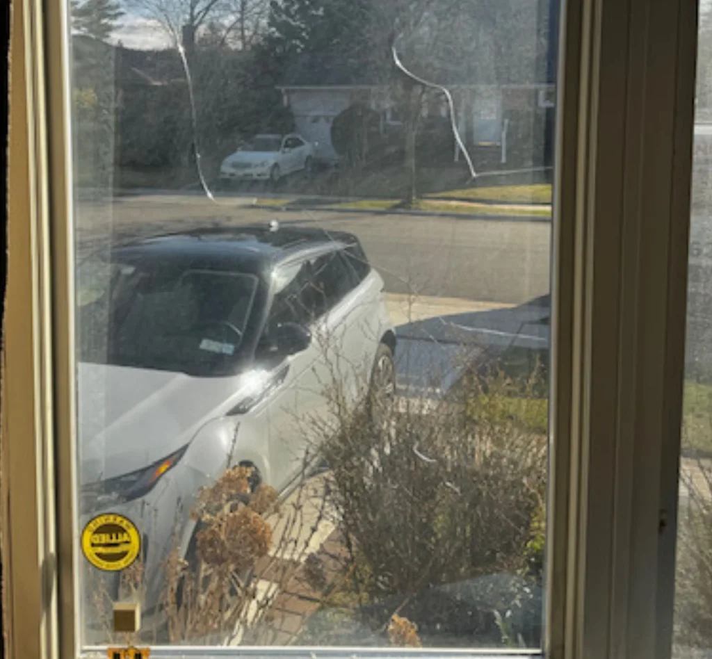 Before Window Glass Replacement