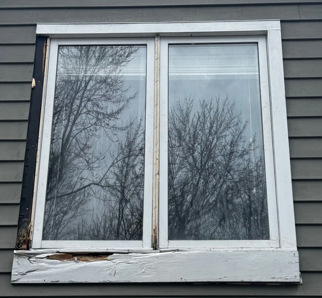 Before Wood Window Restoration