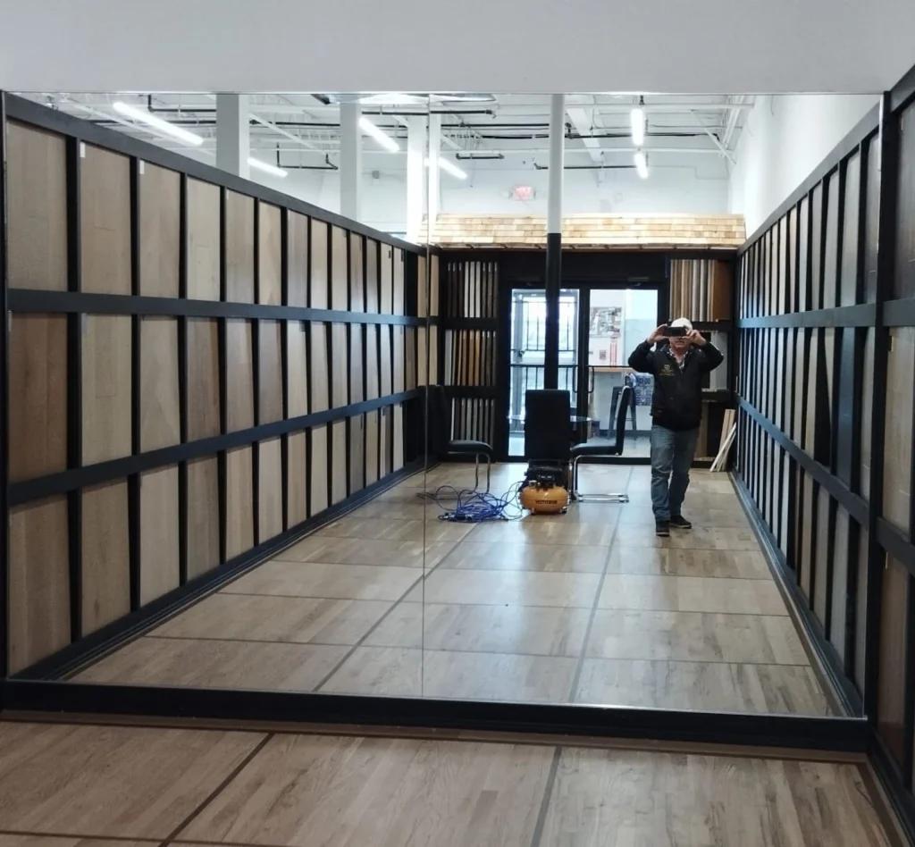 Custom Store Mirror Installation