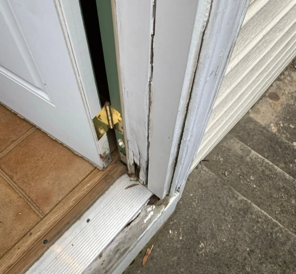 Before Wood Door Restoration in Locust Valley, NY