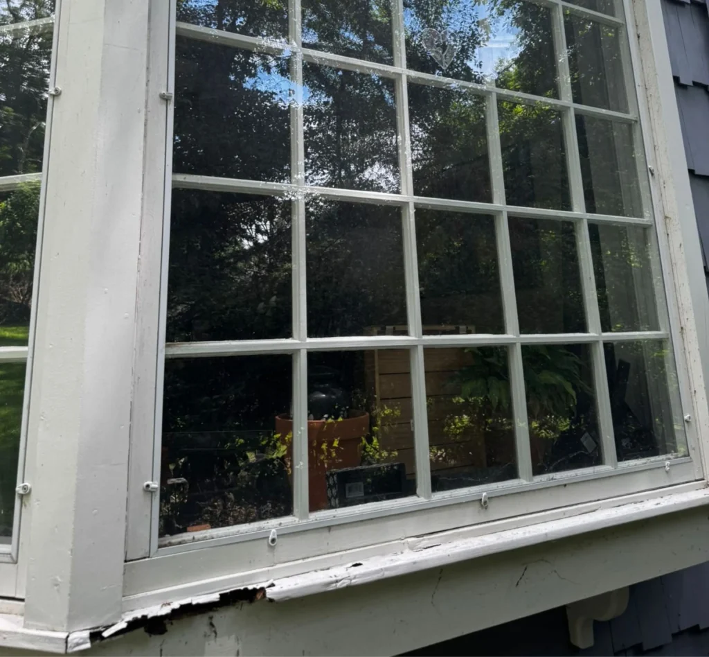 Before Rotten Window Repair in Cold Spring Harbor, NY
