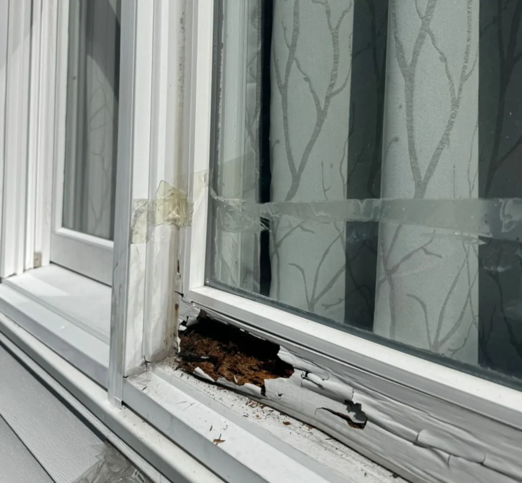 Before Andersen Wood Window Restoration in Port Washington, NY