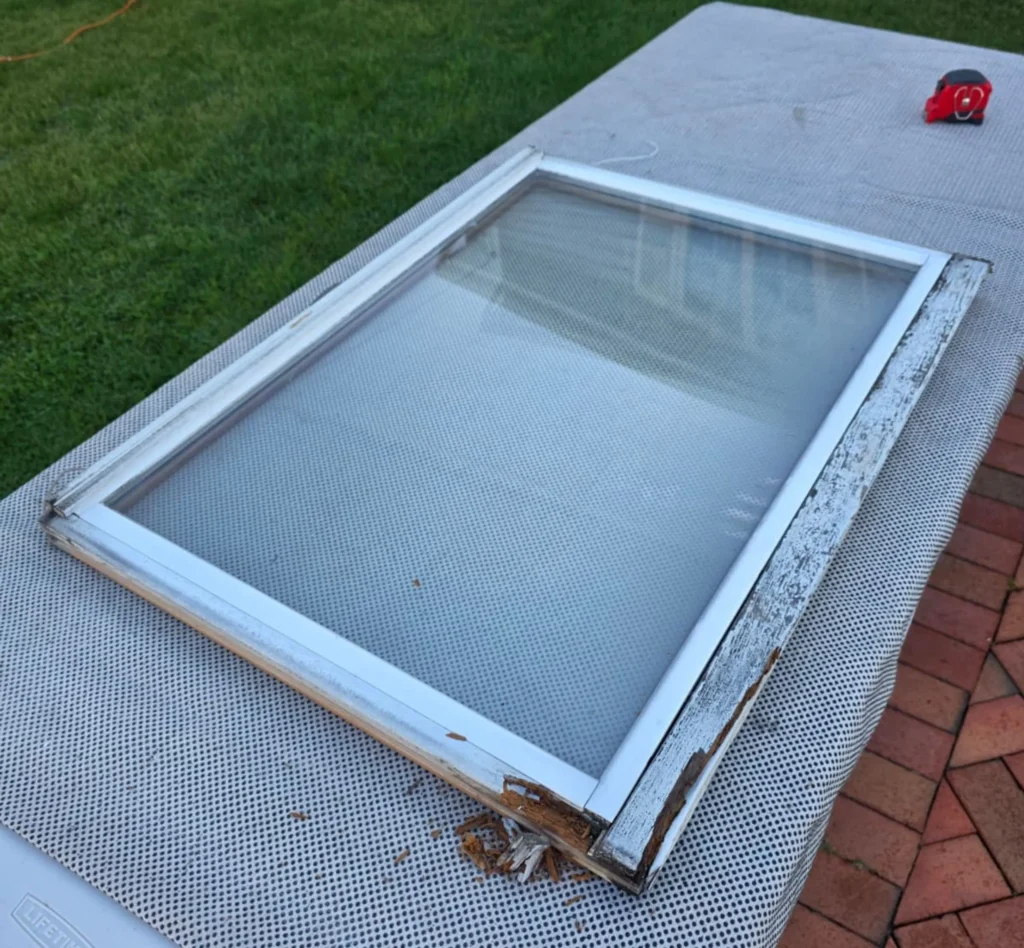 Before Andersen Wood Window Restoration in Laurel Hollow, NY