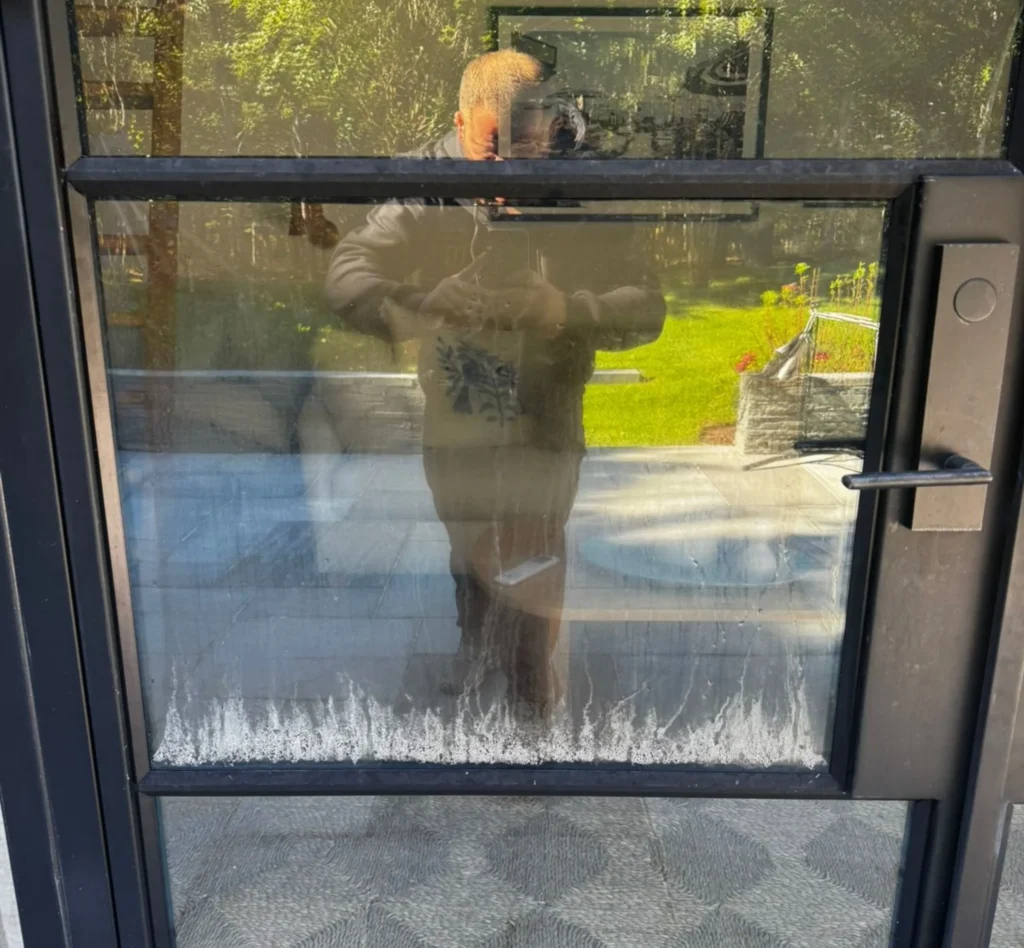 Before Foggy Window Glass Replacement in Calverton, NY