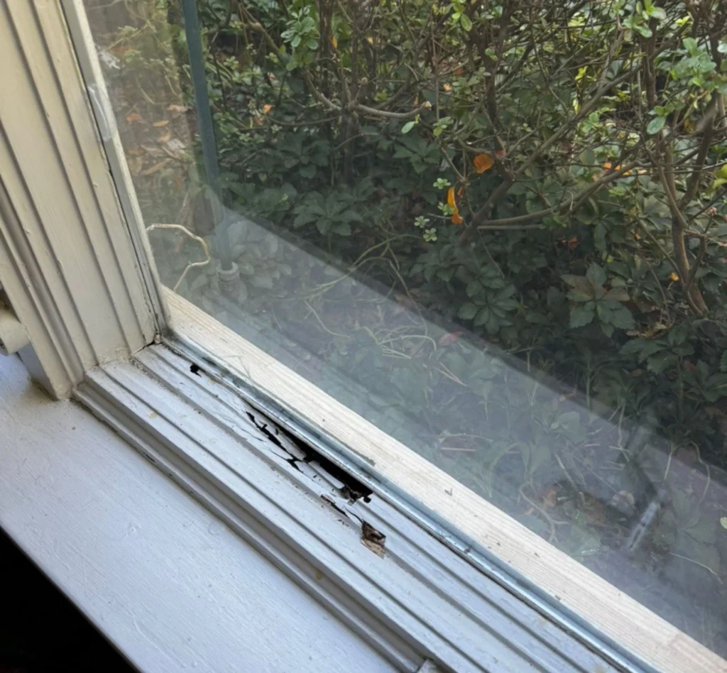 Before Wood Window Restoration in Woodmere, NY