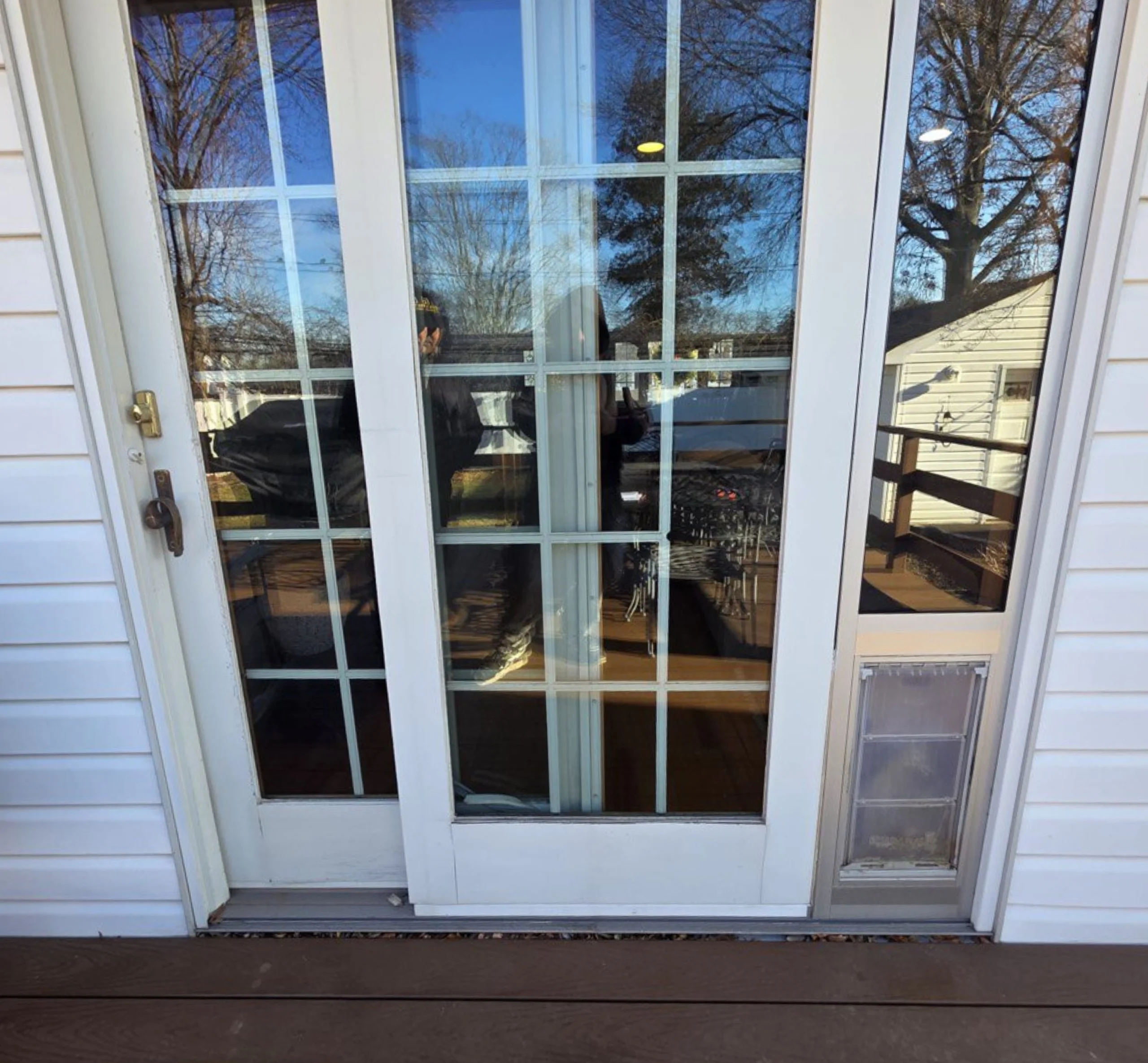 Dog Door Installation in Oakdale, NY - before
