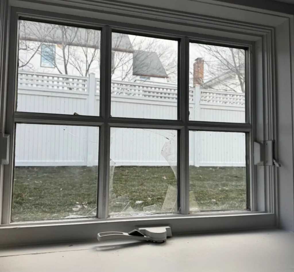 Before Window Glass Replacement in Malverne, NY by Prestige Window Works - before